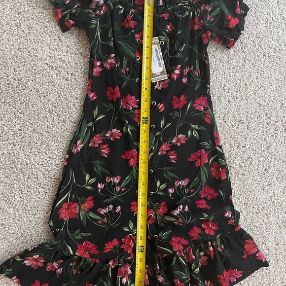 🎉 4/3 Host Pick! 🎉 Boohoo Floral Off The Shoulder Mini Dress - Size 6 - NWT - Picture 11 of 11